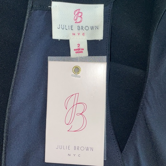 Julie Brown Malin Maxi Dress Bow Tie Black 2 - Picture 5 of 5